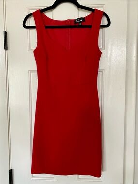 Lulu's Red Sweetheart Neckline Bodycon Mini Dress